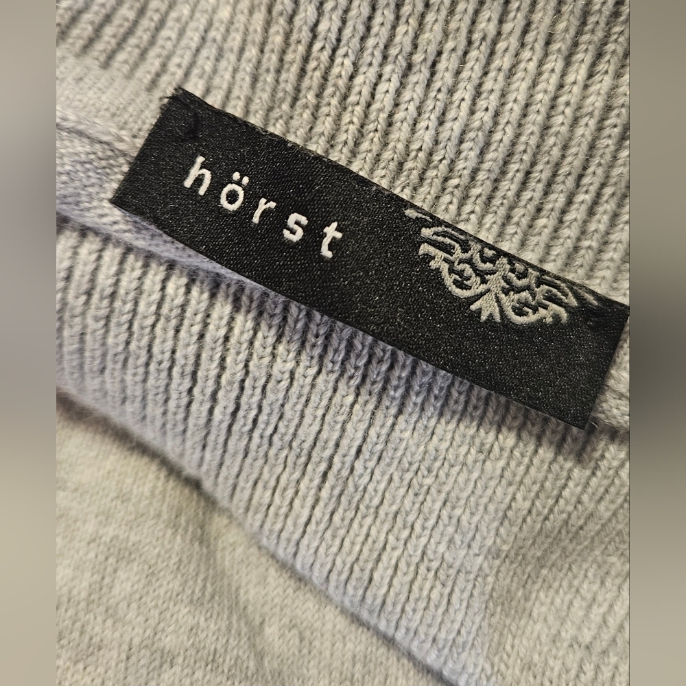 Hörst Italian Wool Blend Turtleneck Sweater Mens XL Gray Made in Italy - Picture 10 of 12
